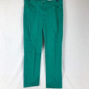 Khakis by Gap Slim City Green Pants Size 6R Boot or Slim Cut Ankle